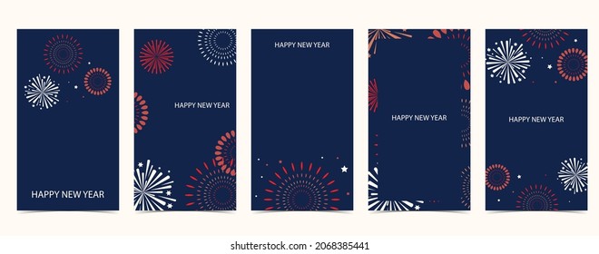 Color firework background for social media, website