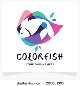Color Fish Logo Design Template Inspiration