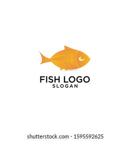 color fish vector logo design