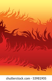 color flames shape background