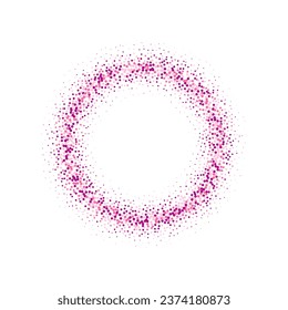 el flash de color vuela en un círculo en un anillo brillante, efecto de rotación brillante con chispas
