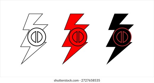  Farbe Blitz Vektor Icon von elektronischen Zeug füllen Konzept. einzelne Blitz-Vektorzeichen-Symbol kann für Web, mobile und Logo verwendet werden. 10 EPS
