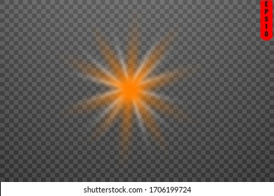 color flashes of light ray of stars