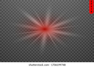 color flashes of light ray of stars