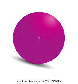 Color flat icon fitball with shadow, vector illustration.