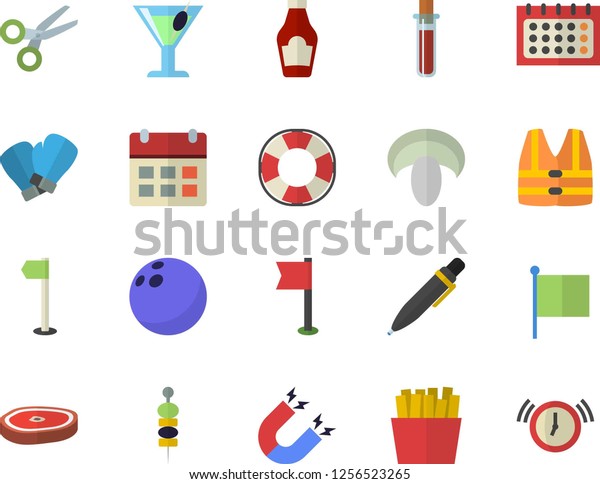 color flat icon set ketchup flat stock vector royalty free 1256523265 shutterstock