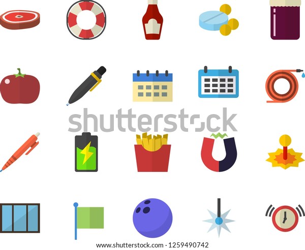 color flat icon set window flat stock vector royalty free 1259490742 shutterstock