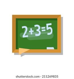 color flat style school board icon