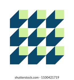 color flat style squares. element for logo, icon or other design