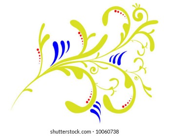 Fondo abstracto floral de color - ilustración vectorial