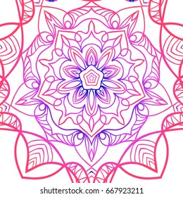 color floral pattern on white background. vector illustration