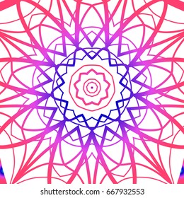 color floral pattern on white backgroound. vector illustration