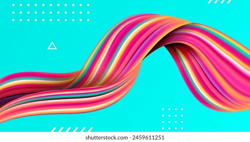 Farbfluss Hintergrund Vektorgrafik Design in eps 10