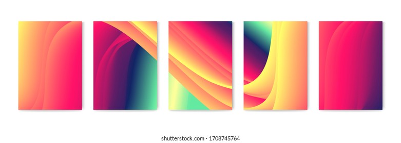 Color flow liquid waves. Abstract power and energy background