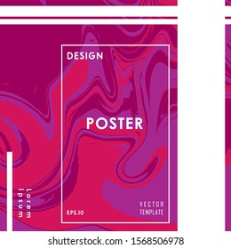 Color flow metro liquid poster abstract
