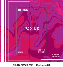Color flow metro liquid poster abstract
