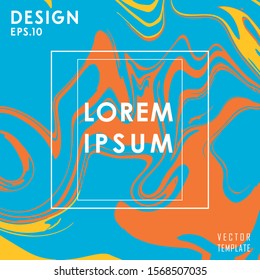 Color flow metro liquid poster abstract