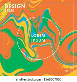Color flow metro liquid poster abstract