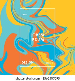 Color flow metro liquid poster abstract