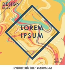 Color flow metro liquid poster abstract