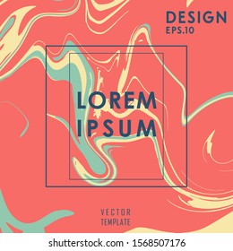 Color flow metro liquid poster abstract