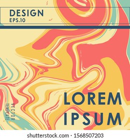 Color flow metro liquid poster abstract