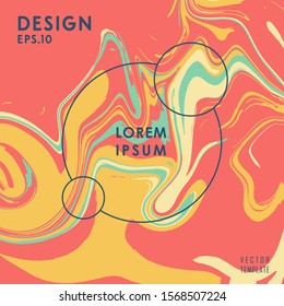 Color flow metro liquid poster abstract