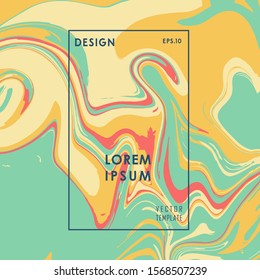 Color flow metro liquid poster abstract