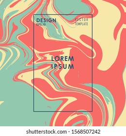 Color flow metro liquid poster abstract