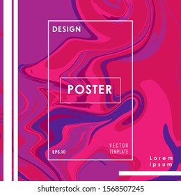 Color flow metro liquid poster abstract