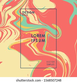 Color flow metro liquid poster abstract