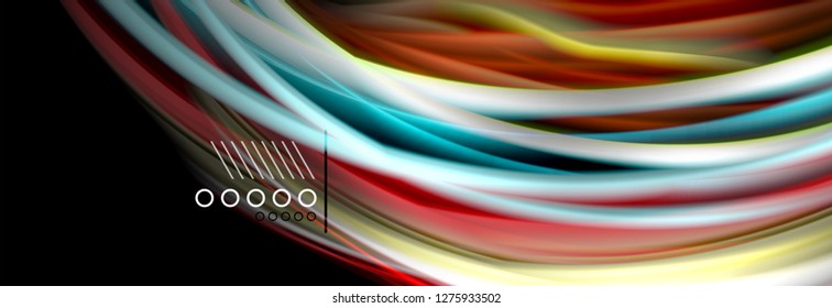 Color flow poster. Wave Liquid shape color background. Art vector design for your design