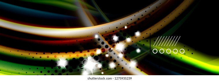 Color flow poster. Wave Liquid shape color background. Art vector design for your design