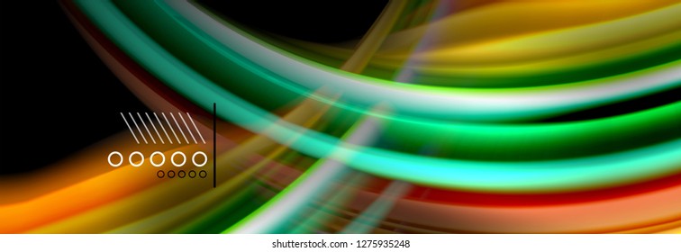 Color flow poster. Wave Liquid shape color background. Art vector design for your design