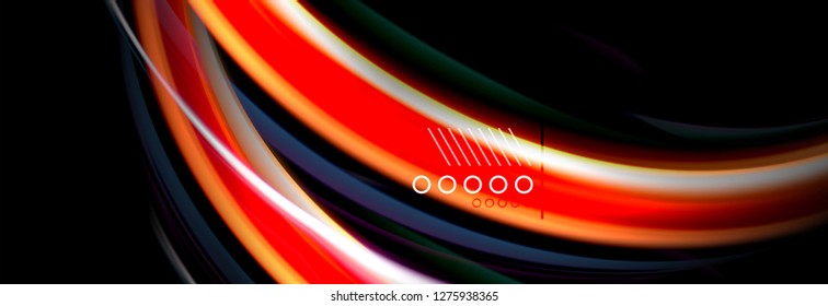 Color flow poster. Wave Liquid shape color background. Art vector design for your design