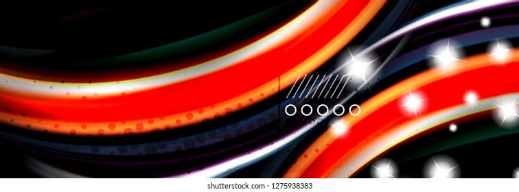 Color flow poster. Wave Liquid shape color background. Art vector design for your design