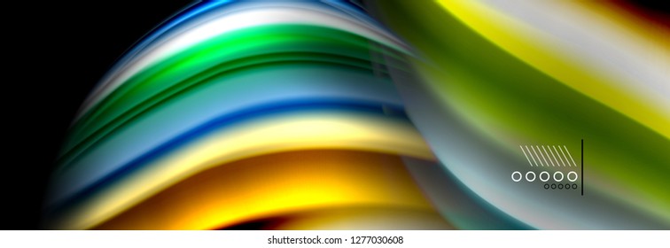 Afiche de flujo de color. Fondo de color de forma líquido ondulado. Diseño vectorial de arte para tu diseño