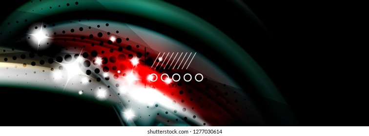 Afiche de flujo de color. Fondo de color de forma líquido ondulado. Diseño vectorial de arte para tu diseño