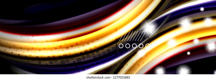 Color flow poster. Wave Liquid shape color background. Art vector design for your design