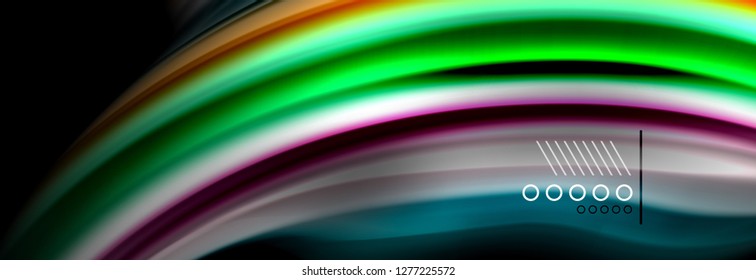 Color flow poster. Wave Liquid shape color background. Art vector design for your design
