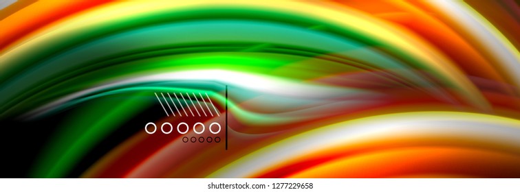Color flow poster. Wave Liquid shape color background. Art vector design for your design