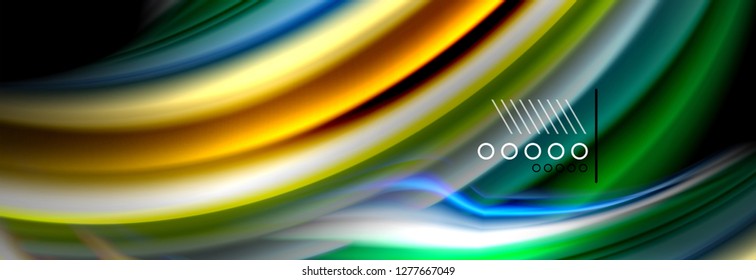 Color flow poster. Wave Liquid shape color background. Art vector design for your design