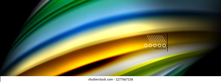 Afiche de flujo de color. Fondo de color de forma líquido ondulado. Diseño vectorial de arte para tu diseño