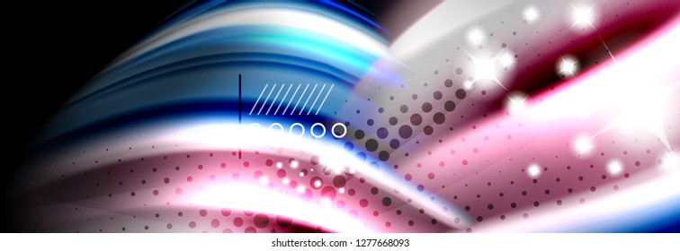 Color flow poster. Wave Liquid shape color background. Art vector design for your design