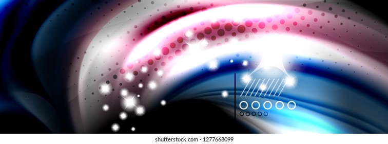 Color flow poster. Wave Liquid shape color background. Art vector design for your design