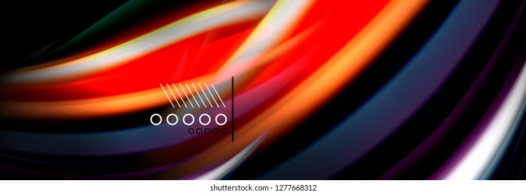Color flow poster. Wave Liquid shape color background. Art vector design for your design