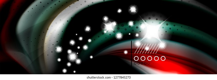 Color flow poster. Wave Liquid shape color background. Art vector design for your design