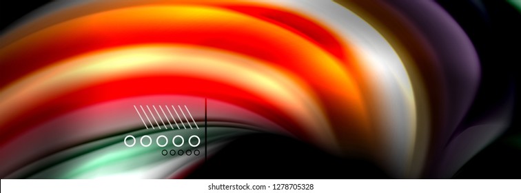 Color flow poster. Wave Liquid shape color background. Art vector design for your design