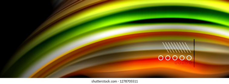 Color flow poster. Wave Liquid shape color background. Art vector design for your design