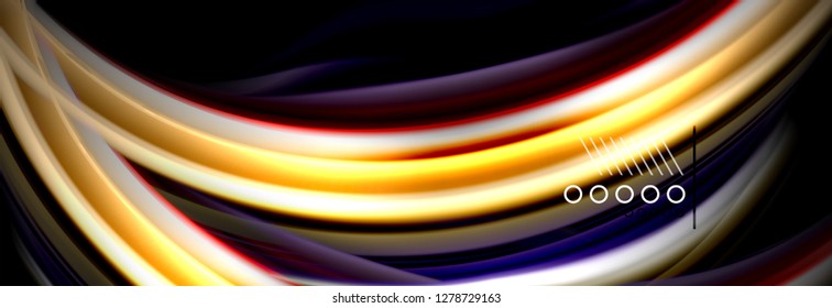 Color flow poster. Wave Liquid shape color background. Art vector design for your design